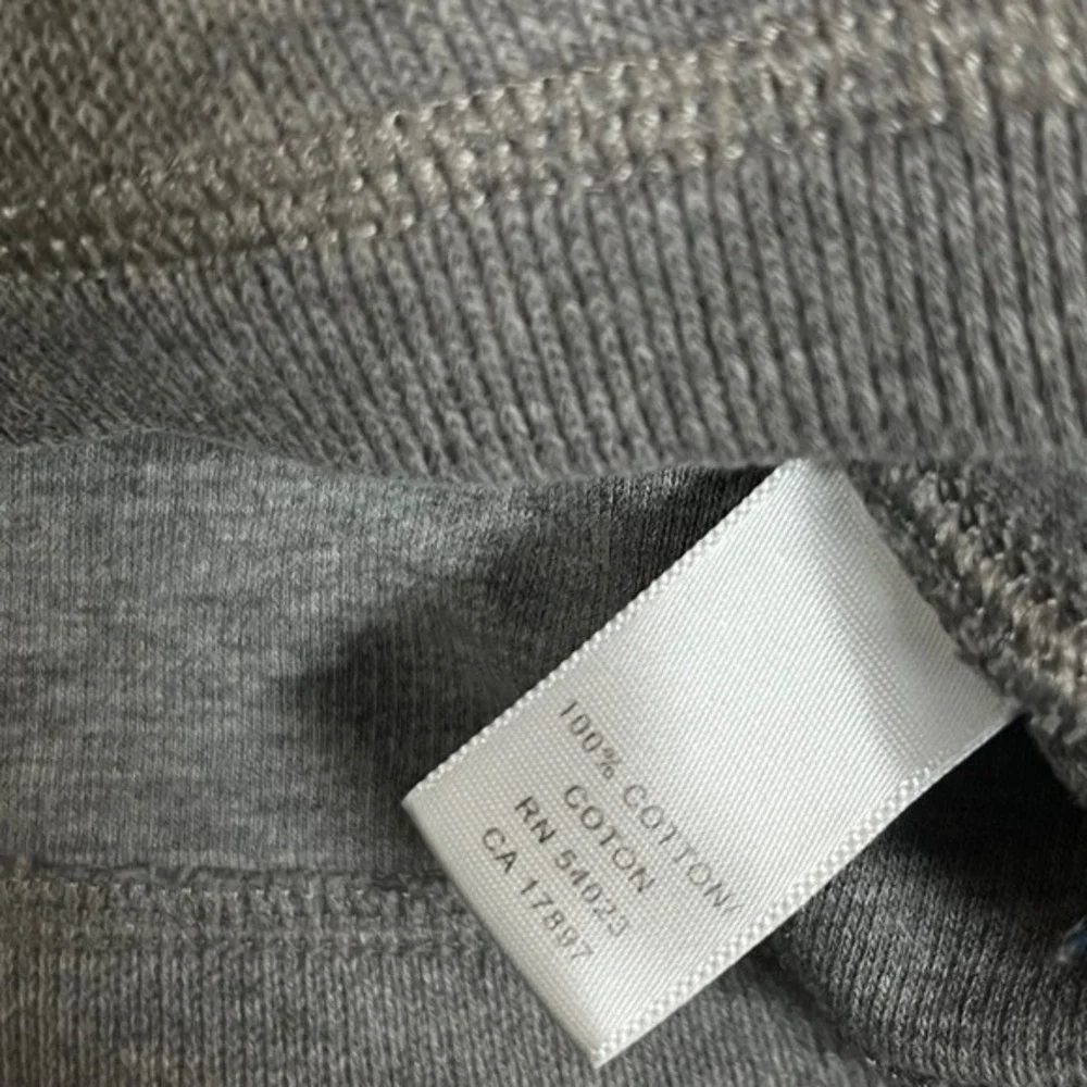 Banana Republic‎ Mens Gray Quarter Zip Pullover Sweater Size L 100% Cotton